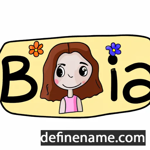 cartoon of the name Elba