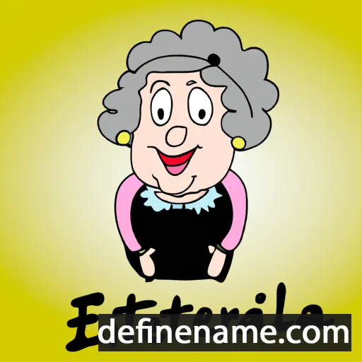 cartoon of the name Elbertina