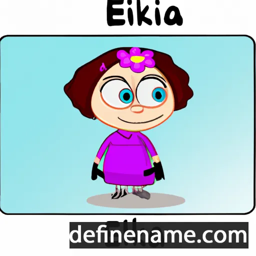 cartoon of the name Elbika