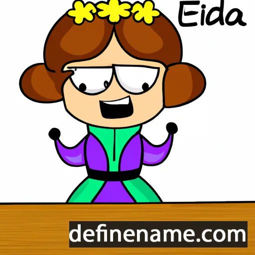 cartoon of the name Elda