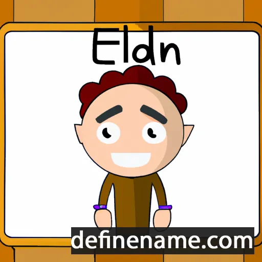 cartoon of the name Eldan