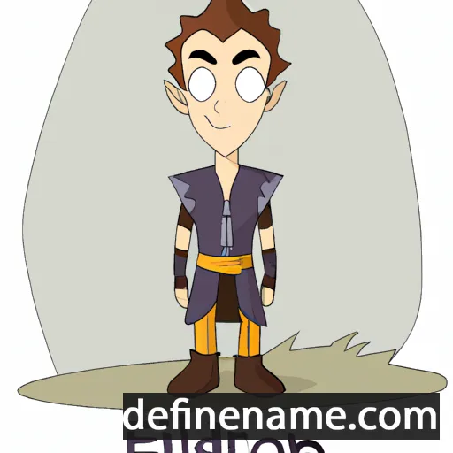 cartoon of the name Eldarion