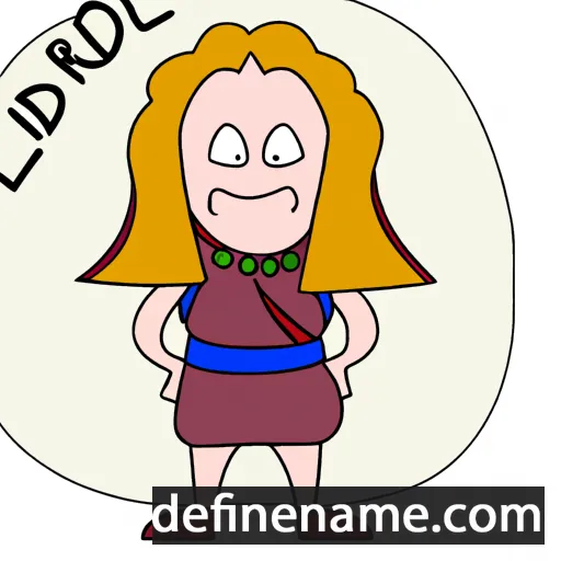 cartoon of the name Eldbjörg