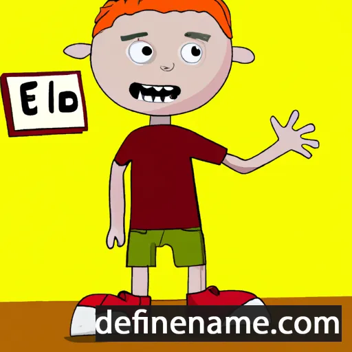 cartoon of the name Elden