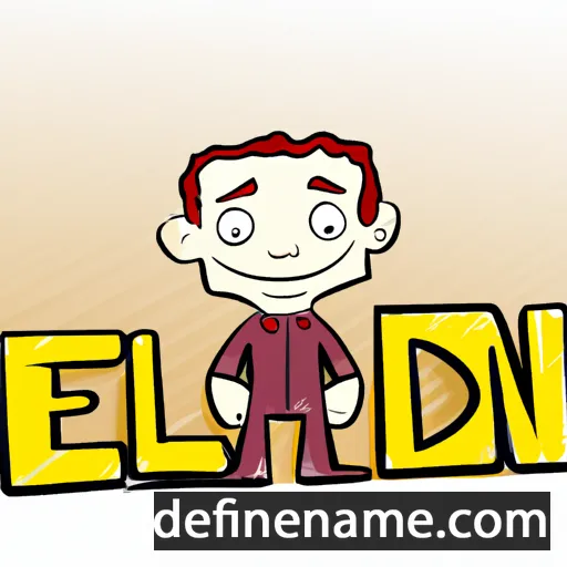 cartoon of the name Elden