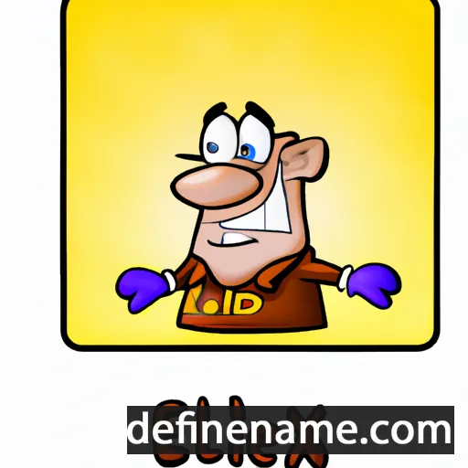 cartoon of the name Eldex