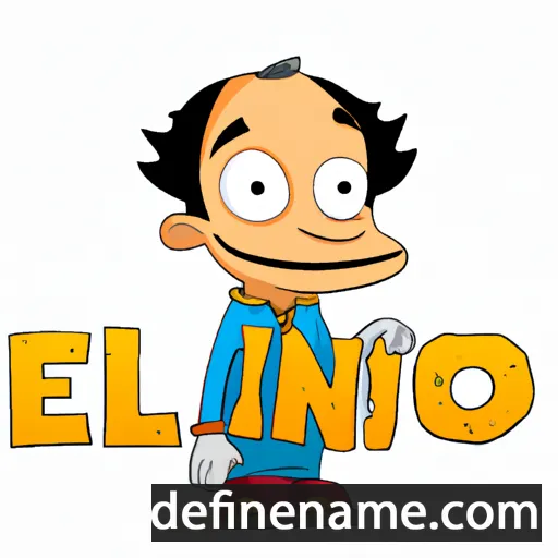 cartoon of the name Eldino