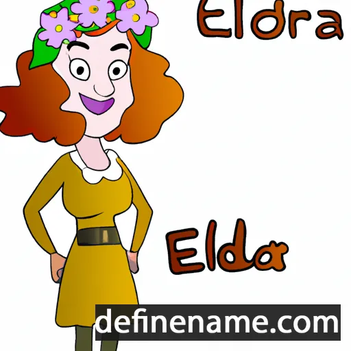 cartoon of the name Eldora