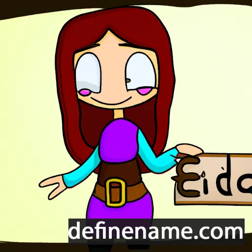 cartoon of the name Eldra