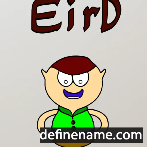 cartoon of the name Eldri