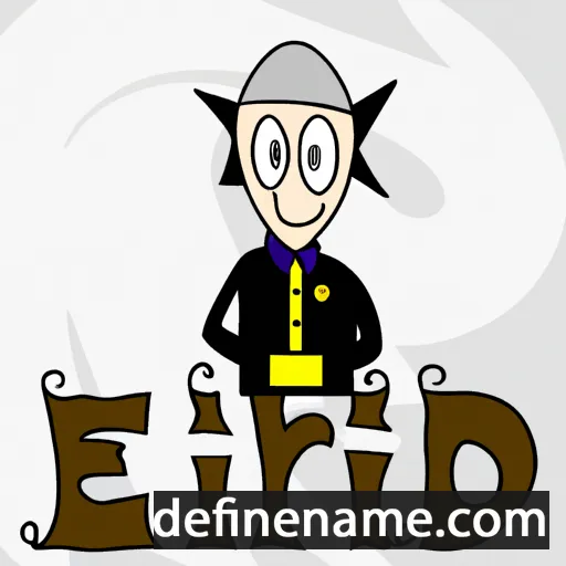 cartoon of the name Eldrid