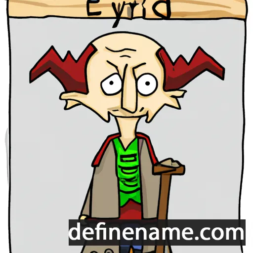 cartoon of the name Eldrydd