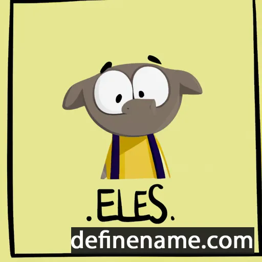 cartoon of the name Elès