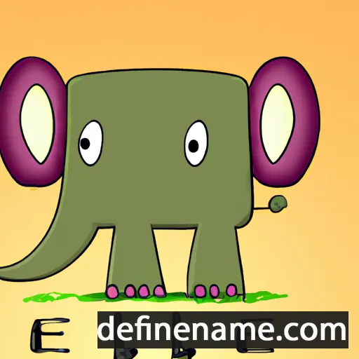 cartoon of the name Ele