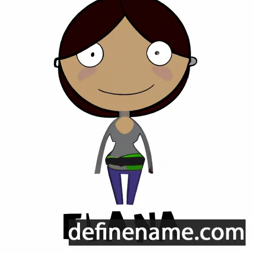 cartoon of the name Eleana