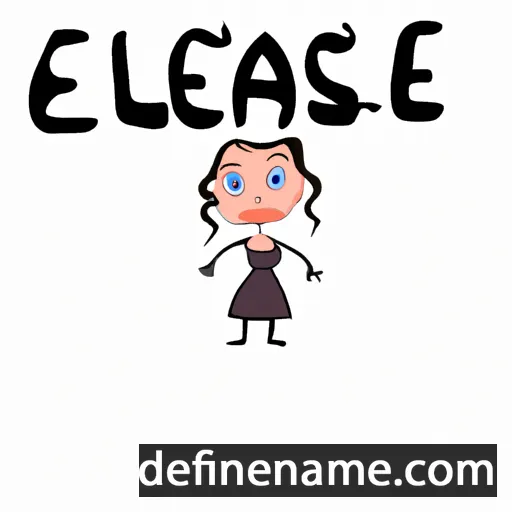 cartoon of the name Elease