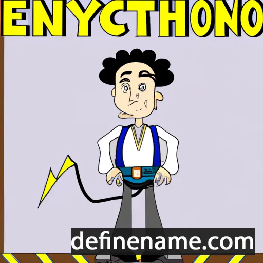 cartoon of the name Electryone