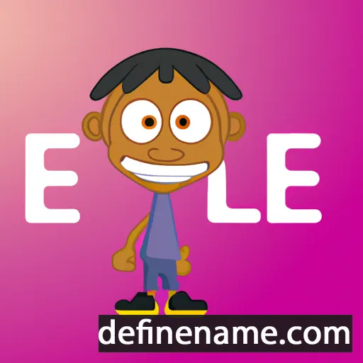 cartoon of the name Elee