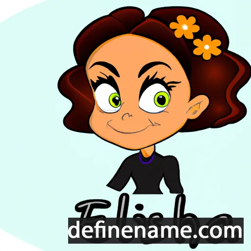 cartoon of the name Eleesha