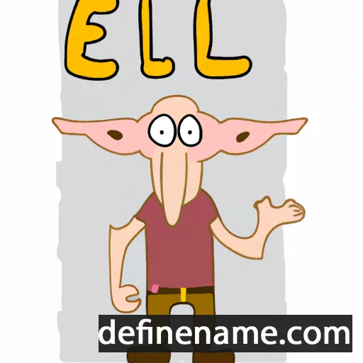 cartoon of the name Elef