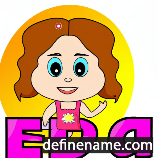 cartoon of the name Eleida