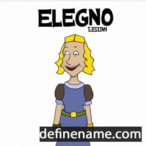 cartoon of the name Elenborg