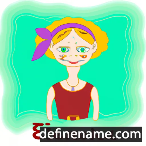 cartoon of the name Elenekina