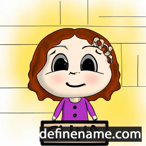 cartoon of the name Elenia