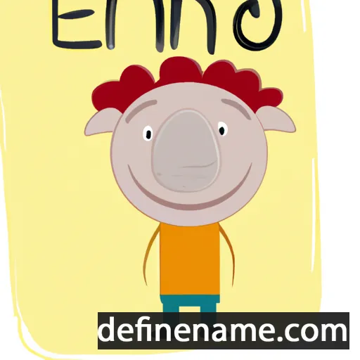 cartoon of the name Eleno