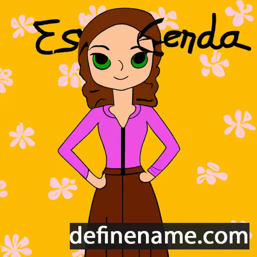 cartoon of the name Elessandra