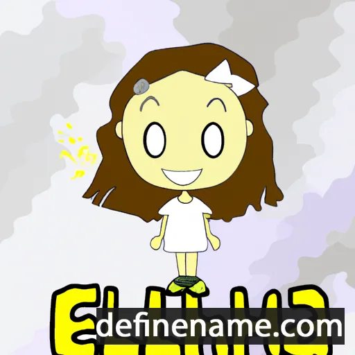 cartoon of the name Elethia