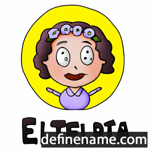 cartoon of the name Eleuterija