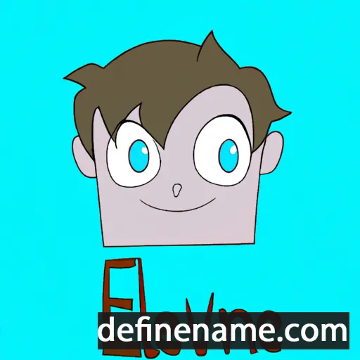 cartoon of the name Elevine