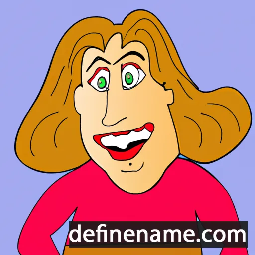 cartoon of the name Elewina