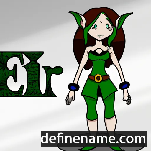 cartoon of the name Elfair