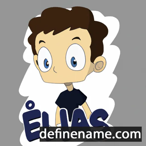 cartoon of the name Élias