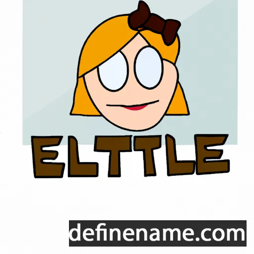 cartoon of the name Éliet