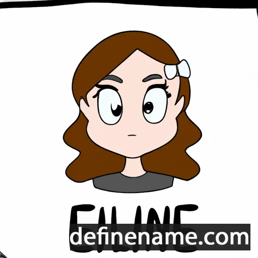 cartoon of the name Éline