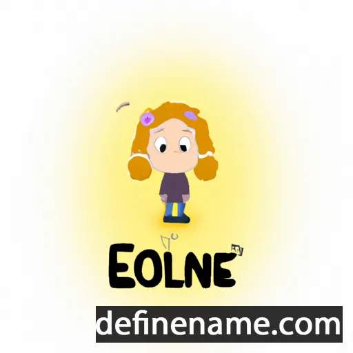 cartoon of the name Éloane