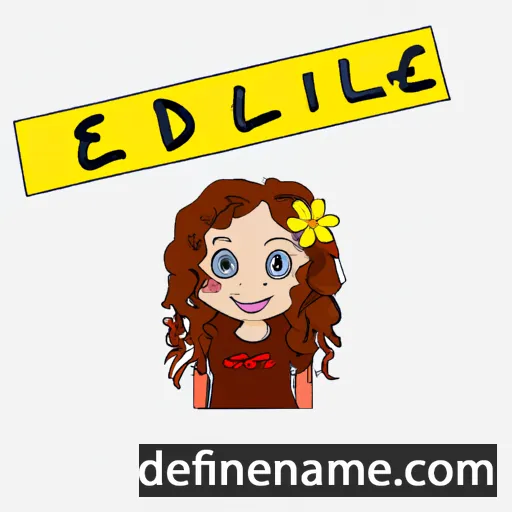 cartoon of the name Élodine