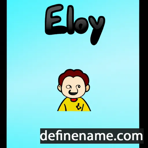 cartoon of the name Éloy