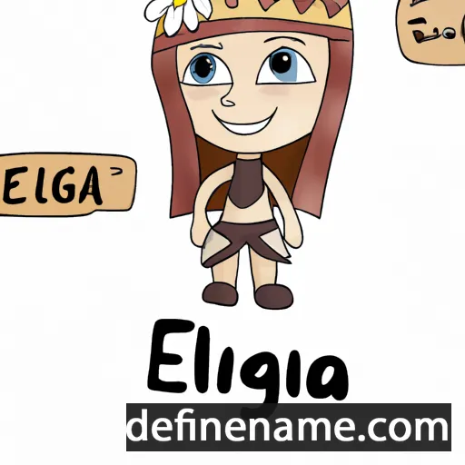 cartoon of the name Elgiva