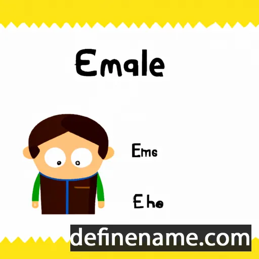 cartoon of the name Elhame