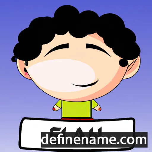 cartoon of the name Elhan