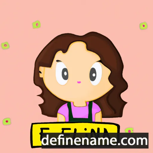 Elíana cartoon