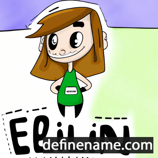 Elín cartoon