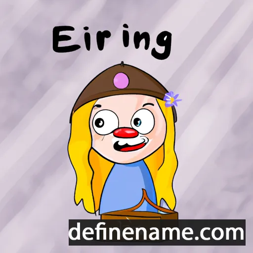 cartoon of the name Elínbjörg