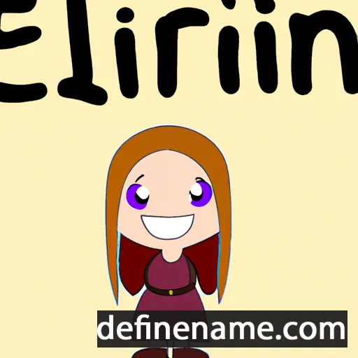 Elínbjört cartoon