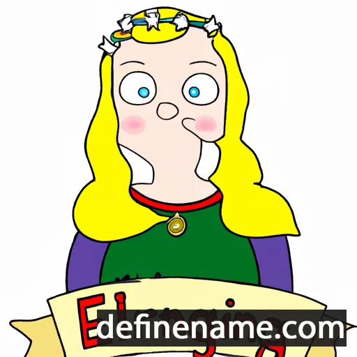 cartoon of the name Elínborg