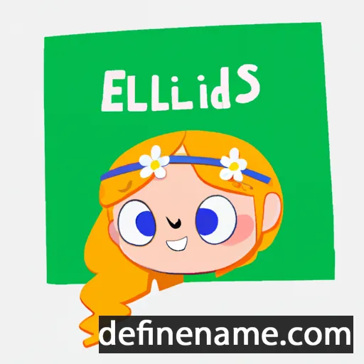 Elíndís cartoon